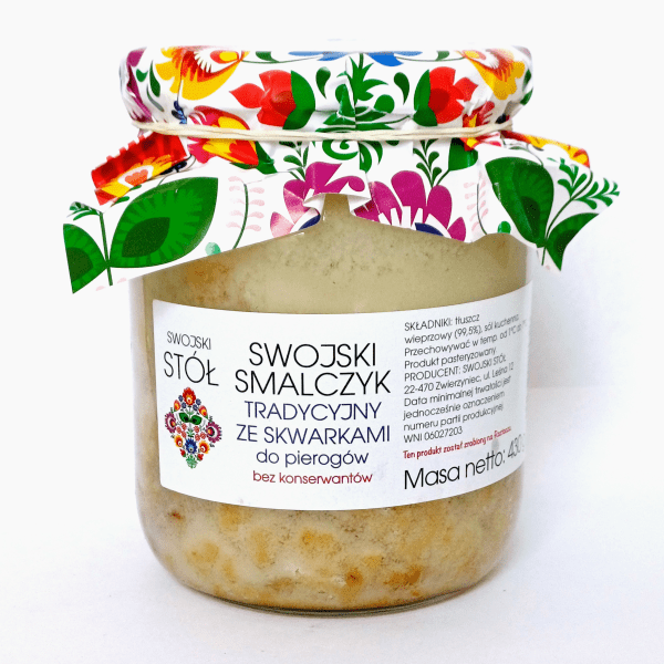Swojski Smalczyk ze Skwarkami do Pierogów 430g Swojski Stół