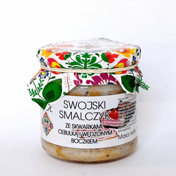 Swojski Smalczyk ze Skwarkami Cebulką i Boczkiem 180g Swojski Stół