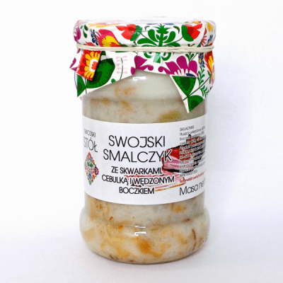 Swojski Smalczyk ze Skwarkami Cebulką i Boczkiem 260g Swojski Stół