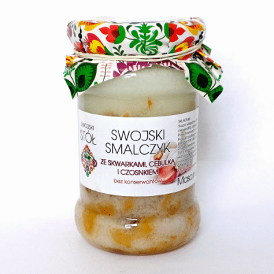 Swojski Smalczyk ze Skwarkami Cebulką i Czosnkiem 260g Swojski Stół