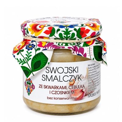 smalec z czosnkiem 180 g