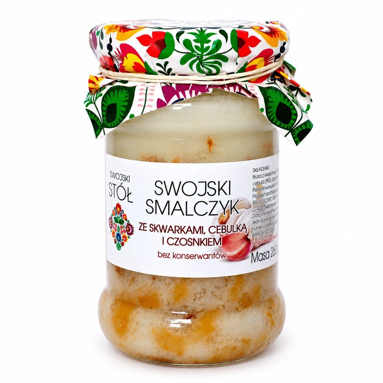 smalec z czosnkiem 260 g