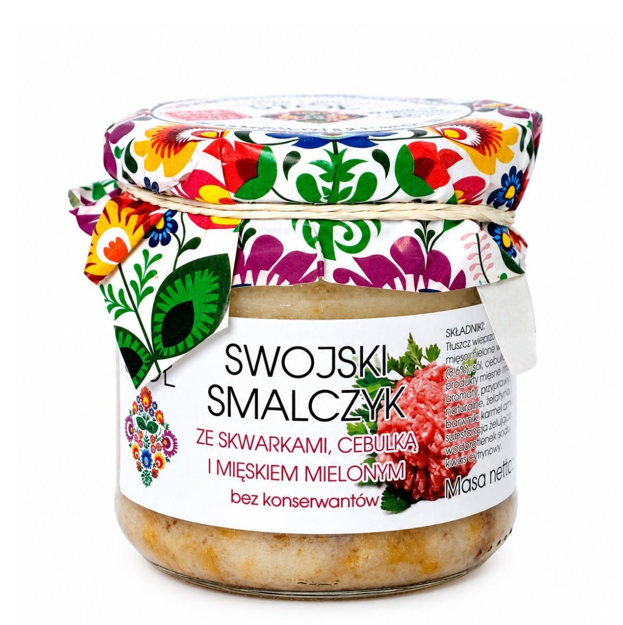 smalec z mięsem 180 g