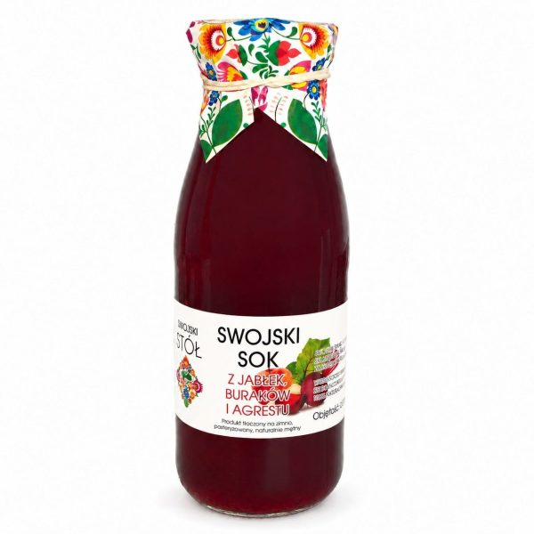 Naturalny sok z jabłek i buraka tłoczony 250 ml