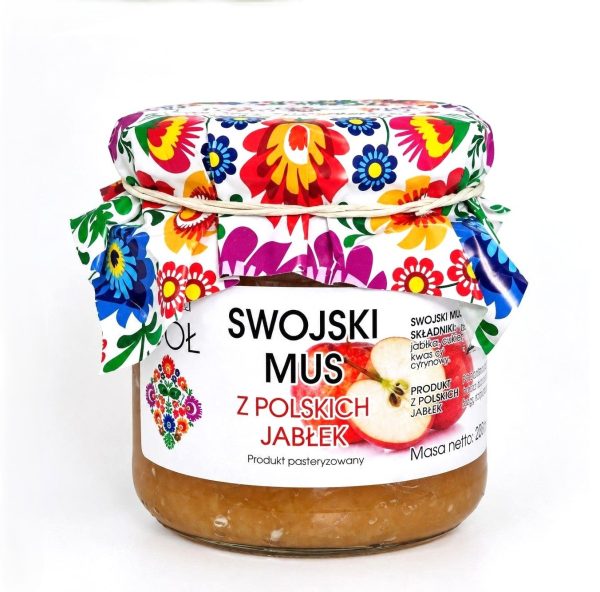 Swojski Mus z Polskich Jabłek BEZ CUKRU 200 g