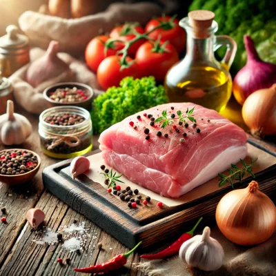 swojska karkówka w kawałkach w słoikach z galaretką Swojski Stół