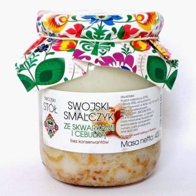 Smalec ze skwarkami i cebulką 430 g